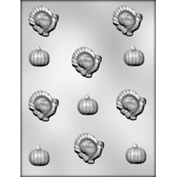 Turkey & Pumpkin Chocolate Mold