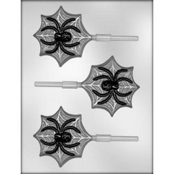 Spider on Web Sucker Chocolate Mold