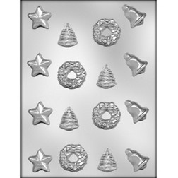 Star, Bell, Wreath & Tree Chocolate Mold