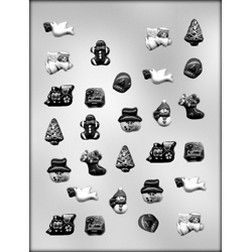 Small Christmas Assortment 2 Chocolate Candy Mold