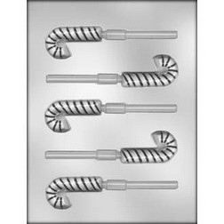 Candy Cane Sucker Chocolate Candy Mold