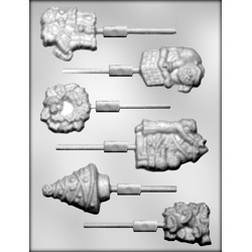 Christmas Sucker Assortment Chocolate Mold