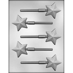 Faceted Star Sucker Chocolate Candy Mold