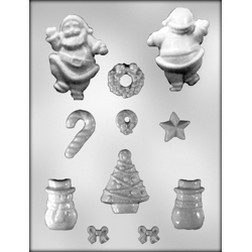 Christmas Silicone Chocolate Mould Xmas Candy Mold Trays Baking Mould Santa  Clause Snowman Present Gingerbread Candy