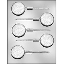 Flat Round Sucker Chocolate Mold