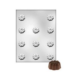 Deep Fluted Round Chocolate Mold