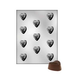 Heart with Rose Chocolate Mold
