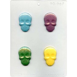 Day of the Dead Skulls Chocolate Mold