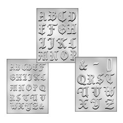 Sm & Med Monogram Calligraphy Set Candy Mold