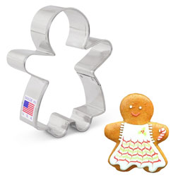 Gingerbread Girl Cookie Cutter - 3 3/4"