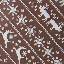 Chocolate Transfer Sheet - White Reindeer