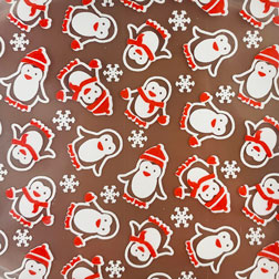 Chocolate World F031787 Chocolate Transfer Sheets - Celine Christma