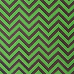 Chocolate Transfer Sheet - Lime Green Chevron