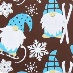 Gnomes In Winter Chocolate Transfer Sheet