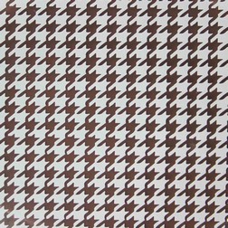 Chocolate Transfer Sheet - White Houndstooth
