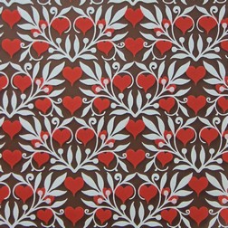 L012575 Chocolate Transfer Sheets - Red Flowers - Pack of 20 Sheets