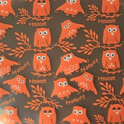 Chocolate Transfer Sheet - Owl