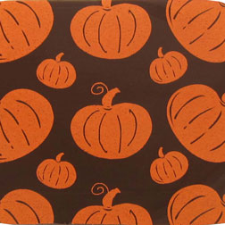 Chocolate Transfer Sheet - Pumpkin Orange