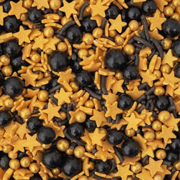 Black & Gold Sprinkle Mix