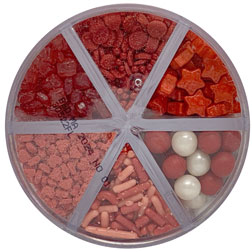 Red Six Cell Sprinkle Mix