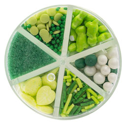 Green Six Cell Sprinkle Mix