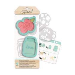 Country Rose Cookie Cutter Stencil Set
