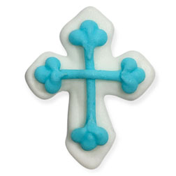 Blue Cross Icing Decorations