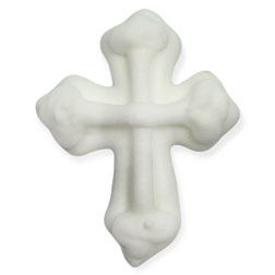 White Cross Icing Decorations