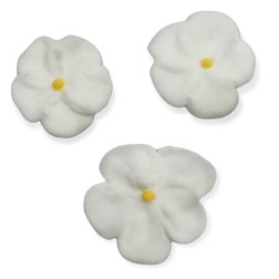White Mini Forget Me Nots Icing Decorations