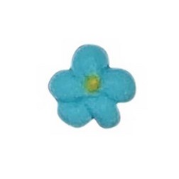 Blue Mini Drop Flower Icing Decorations