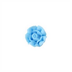 Blue Mini Rose Icing Decorations