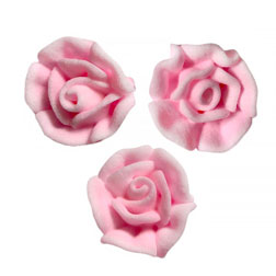 Pink Mini Rose Icing Decorations