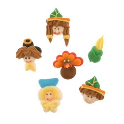 Mini Thanksgiving Assortment Icing Decorations