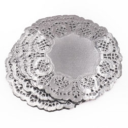 4.5 in Silver Doilies