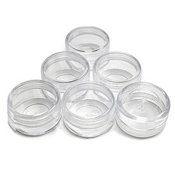 Mini Round Plastic Jars