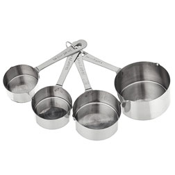  Country Kitchen 12 PC Measuring Cups Set and Measuring Spoon  Set/Gunmetal Stainless Steel Handles/Nesting Kitchen Measuring Set/Liquid  Measuring Cup Set/Dry Measuring Cup Set: Home & Kitchen