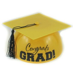 Yellow Grad Hat Cake Topper