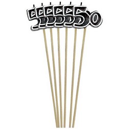 Number 50 Tall Candle Set