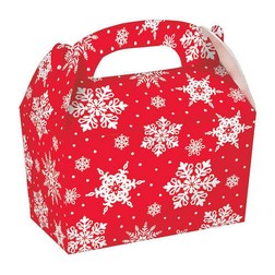 3 lb Red Snowflake Treat Box