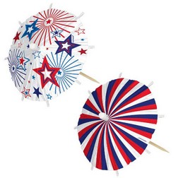Jumbo Patriotic Umbrella Picks