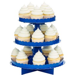 Bright Blue Cupcake Stand