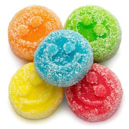 Sour Poppers Smiley Face Gummies