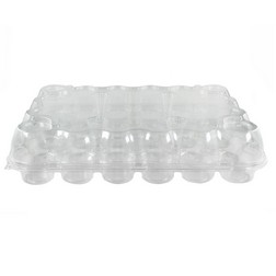 Plastic Container- Holds 24 Standard Size Cupcakes