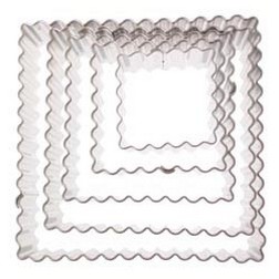 Fluted Square Cookie Cutter Set
