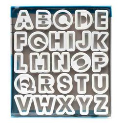 Plastic Alphabet Cookie Cutter Set
