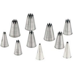 10 Star Pastry Tubes Set