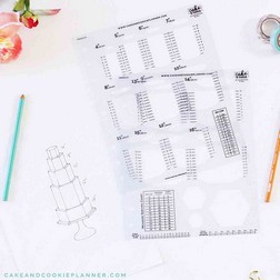 Hexagon Cake Sketching Templates