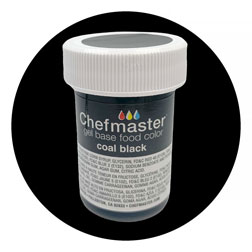 Coal Black Food Color Gel - Sale