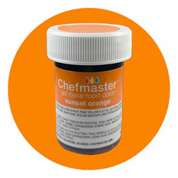 Sunset Orange Food Color Gel - Sale