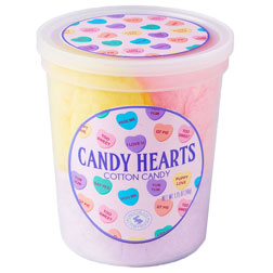 Candy Hearts Valentine Cotton Candy - Sale